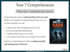 Year 7 Comprehension - Out of the Dark Teaching Resources (slide 3/45)